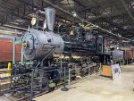 PRR 1187 on display inside the Railroad Museum of Pennsylvania